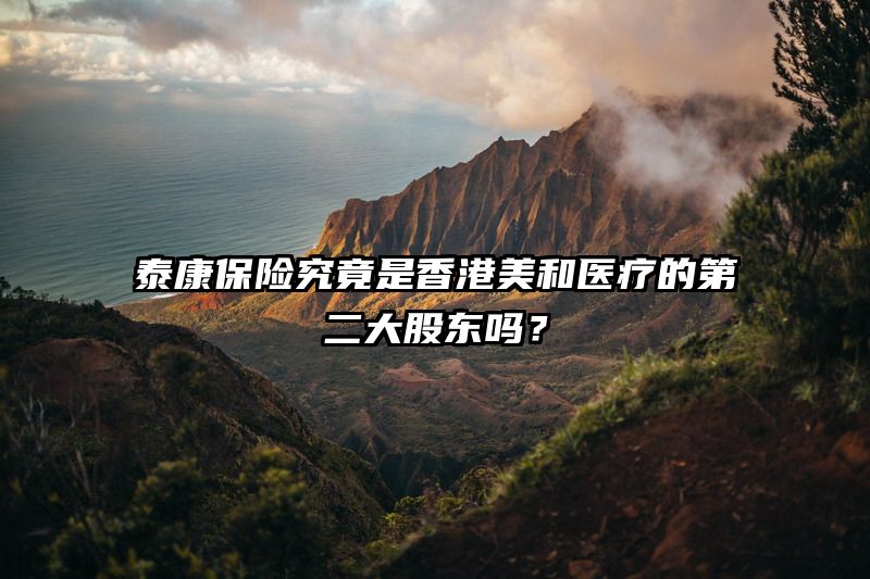 泰康保险究竟是香港美和医疗的第二大股东吗？