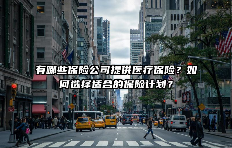 有哪些保险公司提供医疗保险？如何选择适合的保险计划？